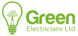Green Electricians Ltd logo: a green light bulb with a tree inside